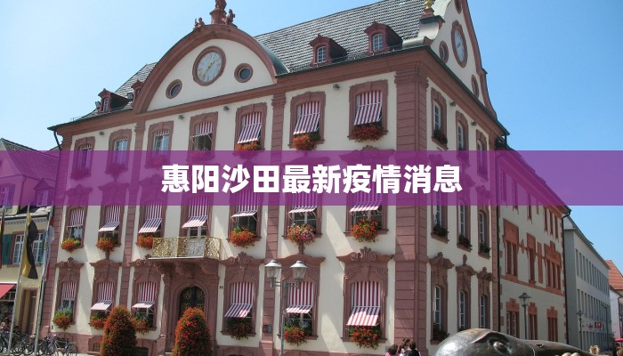 惠阳沙田最新疫情消息