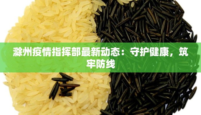 滁州疫情指挥部最新动态:守护健康,筑牢防线 滁州疫情指挥部最新动态:守护健康,筑牢防线