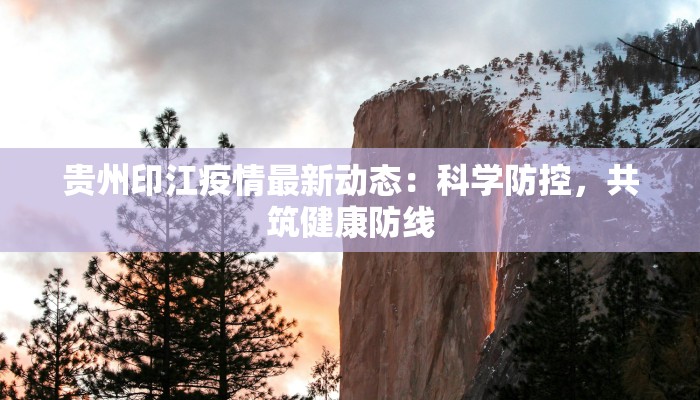 贵州印江疫情最新动态：科学防控，共筑健康防线